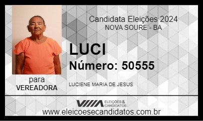 Candidato LUCI 2024 - NOVA SOURE - Eleições