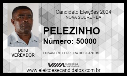 Candidato PELEZINHO 2024 - NOVA SOURE - Eleições