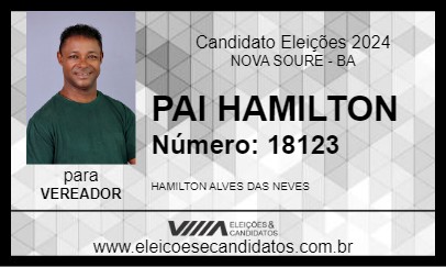 Candidato PAI HAMILTON 2024 - NOVA SOURE - Eleições