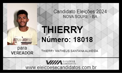 Candidato THIERRY 2024 - NOVA SOURE - Eleições