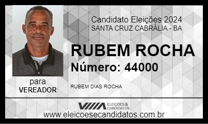 Candidato RUBEM ROCHA 2024 - SANTA CRUZ CABRÁLIA - Eleições