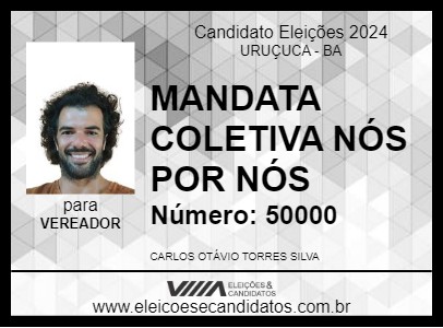 Candidato MANDATA COLETIVA NÓS POR NÓS 2024 - URUÇUCA - Eleições