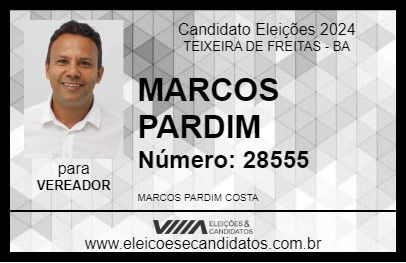 Candidato MARCOS PARDIM 2024 - TEIXEIRA DE FREITAS - Eleições