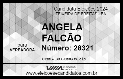 Candidato ANGELA  FALCÃO 2024 - TEIXEIRA DE FREITAS - Eleições