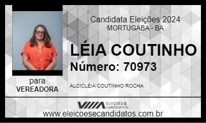 Candidato LÉIA COUTINHO 2024 - MORTUGABA - Eleições