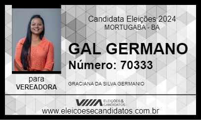 Candidato GAL GERMANO 2024 - MORTUGABA - Eleições