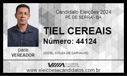 Candidato TIEL CEREAIS 2024 - PÉ DE SERRA - Eleições