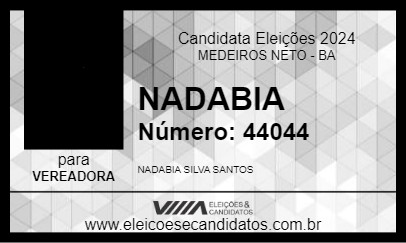 Candidato NADABIA 2024 - MEDEIROS NETO - Eleições