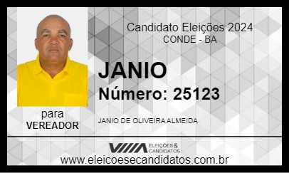 Candidato JANIO 2024 - CONDE - Eleições