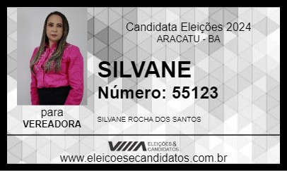 Candidato SILVANE 2024 - ARACATU - Eleições