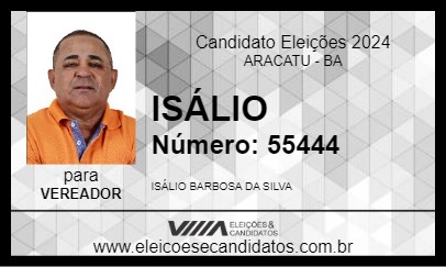 Candidato ISÁLIO 2024 - ARACATU - Eleições