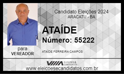 Candidato ATAÍDE 2024 - ARACATU - Eleições