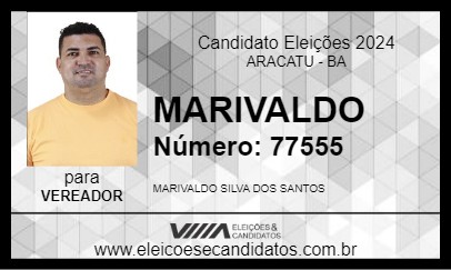 Candidato MARIVALDO 2024 - ARACATU - Eleições