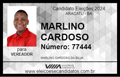 Candidato MARLINO CARDOSO 2024 - ARACATU - Eleições