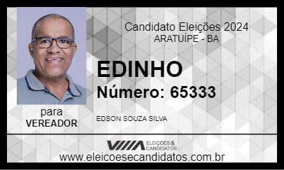 Candidato EDINHO 2024 - ARATUÍPE - Eleições