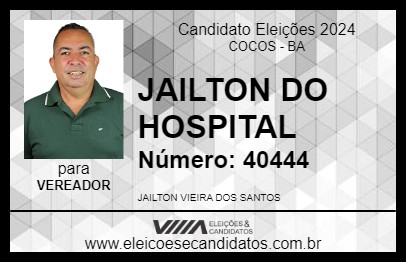 Candidato JAILTON DO HOSPITAL 2024 - COCOS - Eleições