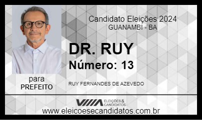 Candidato DR. RUY 2024 - GUANAMBI - Eleições