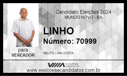 Candidato LINHO 2024 - MUNDO NOVO - Eleições