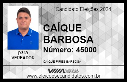 Candidato CAÍQUE BARBOSA 2024 - SANTO ANTÔNIO DE JESUS - Eleições