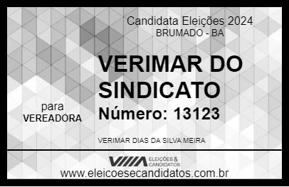 Candidato VERIMAR DO SINDICATO 2024 - BRUMADO - Eleições