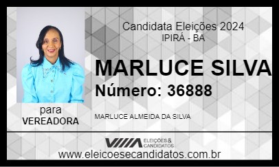 Candidato MARLUCE SILVA 2024 - IPIRÁ - Eleições