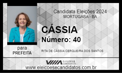 Candidato CÁSSIA 2024 - MORTUGABA - Eleições