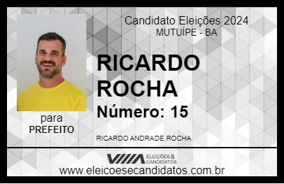 Candidato RICARDO ROCHA 2024 - MUTUÍPE - Eleições