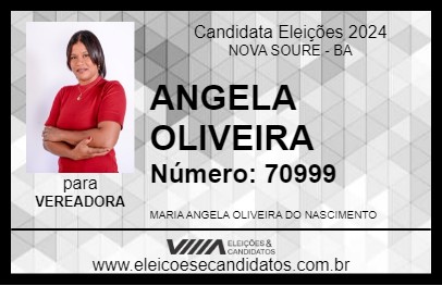 Candidato ANGELA OLIVEIRA 2024 - NOVA SOURE - Eleições