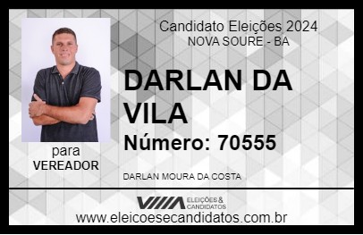 Candidato DARLAN DA VILA 2024 - NOVA SOURE - Eleições