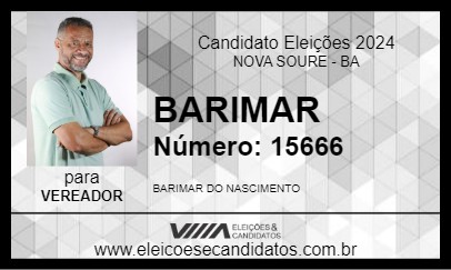 Candidato BARIMAR 2024 - NOVA SOURE - Eleições