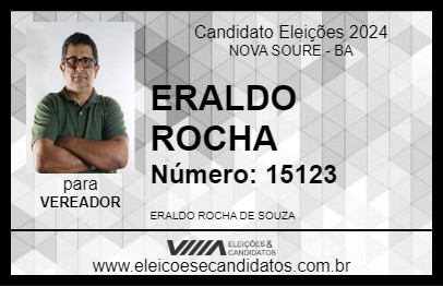 Candidato ERALDO ROCHA  2024 - NOVA SOURE - Eleições