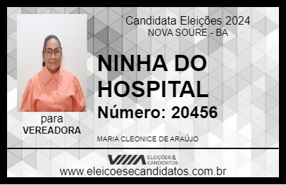 Candidato NINHA DO HOSPITAL 2024 - NOVA SOURE - Eleições