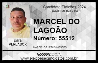 Candidato MARCEL DO LAGOÃO 2024 - DÁRIO MEIRA - Eleições