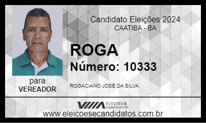 Candidato ROGA 2024 - CAATIBA - Eleições