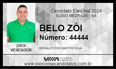 Candidato BELO ZÓI 2024 - ELÍSIO MEDRADO - Eleições