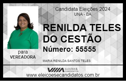 Candidato RENILDA TELES  DO CESTÃO 2024 - UNA - Eleições