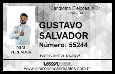 Candidato GUSTAVO SALVADOR 2024 - UNA - Eleições