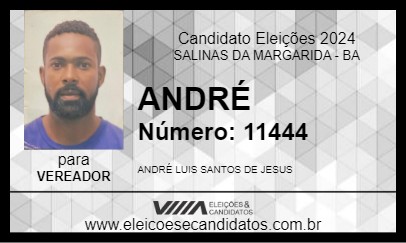 Candidato ANDRÉ 2024 - SALINAS DA MARGARIDA - Eleições