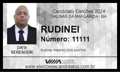 Candidato RUDINEI 2024 - SALINAS DA MARGARIDA - Eleições