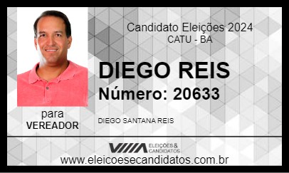 Candidato DIEGO REIS 2024 - CATU - Eleições