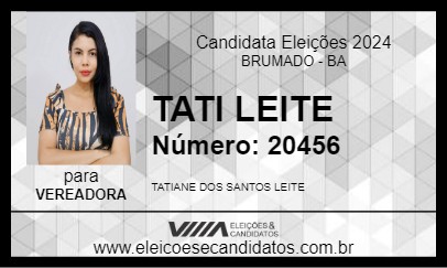 Candidato TATI LEITE 2024 - BRUMADO - Eleições