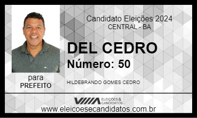 Candidato DEL CEDRO 2024 - CENTRAL - Eleições