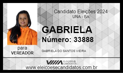 Candidato GABRIELA 2024 - UNA - Eleições