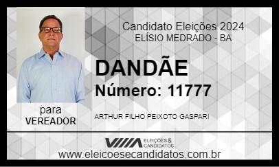 Candidato DANDÃE 2024 - ELÍSIO MEDRADO - Eleições