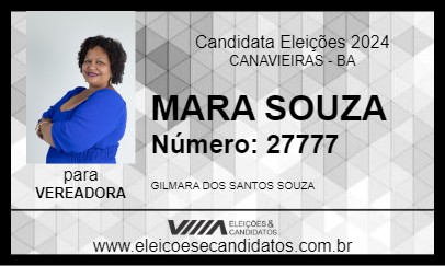 Candidato MARA SOUZA 2024 - CANAVIEIRAS - Eleições