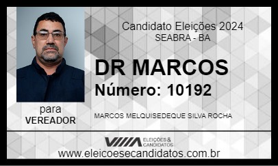 Candidato DR MARCOS 2024 - SEABRA - Eleições