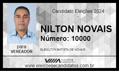 Candidato NILTON NOVAIS 2024 - SEABRA - Eleições