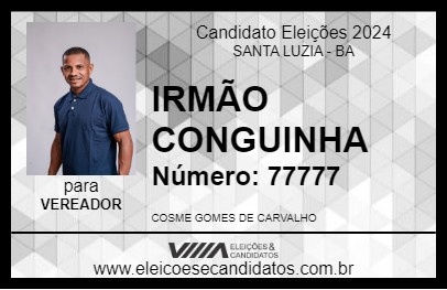 Candidato IRMÃO CONGUINHA 2024 - SANTA LUZIA - Eleições