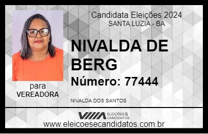 Candidato NIVALDA DE BERG 2024 - SANTA LUZIA - Eleições