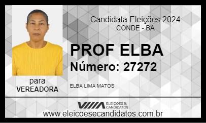 Candidato PROF ELBA 2024 - CONDE - Eleições